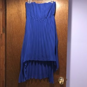 Royal high low strapless